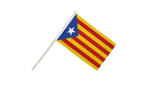 Catalan Independence (Estelada) Hand Flags